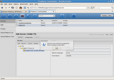 Howto integrate IVONA with Prophecy 10 - 6