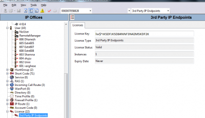 3rd Part SIP End Points with Avaya IP Office 500 - 1