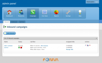 Foniva Contact Center Software screenshoots - 2 - Voip-info.org Foniva Contact Center Software screenshoots - 2
