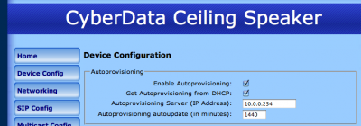 Cyberdata Ceiling Speaker V2.0 - 5