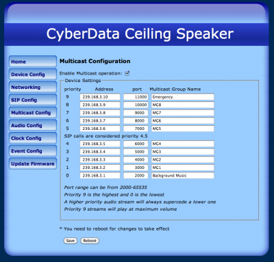 Cyberdata Ceiling Speaker V2.0 - 3